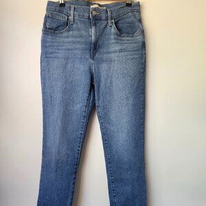 Levi's Women's 724 High Rise Straight Crop Jeans Size 30	Blue Denim